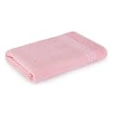Layers 100% Cotton Bath Towel 450 GSM - Quick Drying Cotton Towel - Highly Absorbent Bathroom Towels for Shower - Bath Towels for Home, Hotel, Spa, Gym, Pool &amp; More - Pink