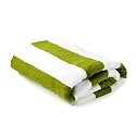 Layers Miami Green Cabana Stripes Pool Towel 550 GSM XL Size Beach Towel - Pack of 1 Bath Towels for Home, Hotel, Spa, Gym, Pool &amp; More (90 x 180 cm)