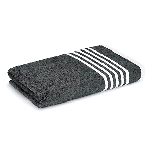 layers 100 cotton bath towel 380 gsm - quick drying cotton towel - highly absorbent bathroom towels for shower - bath towels for home hotel spa gym pool amp more - grey