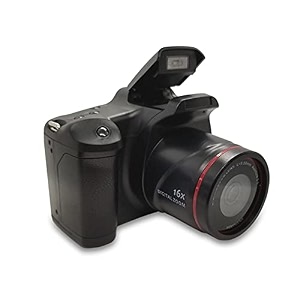 digital camera 16x f-ocus design resolution 1920  1080 supported s d card 4  aa batter-y powered operated for p taking s-tudio black -layfoo