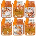 Layhit 18 Pcs Fall Pumpkin Pot Holder Baking Set, Orange Silicone Spatula