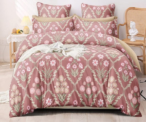 laying style cotton double king sized bedding set