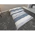 Supreme Comfort Cotton Mattress 4 inch Single Cotton Mattress Grey White 72x35x4/Single