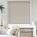 LazBlinds No Drill 1" Vinyl Mini Blinds, 40" W x 48" H, Desert Sand