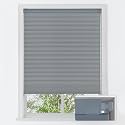LazBlinds No Drill Cordless Cellular Shades, 29" W x 64" H, Dark Grey