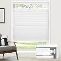 LazBlinds No Drill Cordless Cellular Shades, 38.5" W x 64" H, White