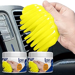 lazi200gm x pack of 2multipurpose car ac vent dashboard interior dust dirt cleaner sticky jelly putty kit for vehicle interior keyboard pc laptop electronic gadgets appliances reusable cleaning gel
