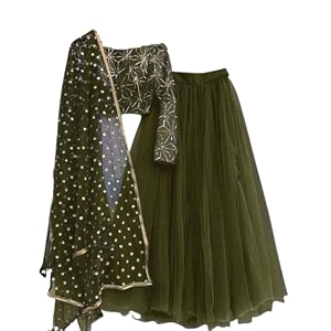 lazy amp crazy women39s party semi-stitched sequence net lehenga choli with dupatta