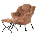 Lazy Chair with Ottoman,Comfy Accent Living Room Chair with Footrest Set