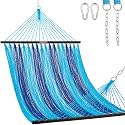 Lazy Daze 2 Person Caribbean Rope Hammock, Handwoven Double Hammock