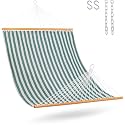 Lazy Daze Double Textliene Quick Dry Hammock with Spreader Bar for Outdoor