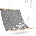 Lazy Daze Double Textliene Quick Dry Hammock with Spreader Bar for Outdoor
