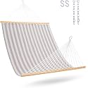Lazy Daze Double Textliene Quick Dry Hammock with Spreader Bar for Outdoor