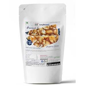 lazy shoppy home made natural healthy amp delicious peanut amp jaggery chikki              1500 gram