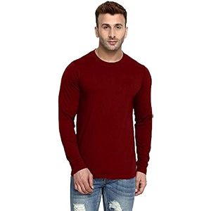 LAZYCHUNKS Mens Cotton Full Sleeve T-Shirt