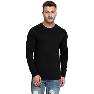 LAZYCHUNKS Mens Cotton Full Sleeve T-Shirt