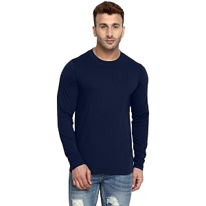 LAZYCHUNKS Mens Cotton Full Sleeve T-Shirt