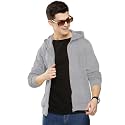 LAZYCHUNKS Regular Fit Men39s Solid Fleece Hoodie