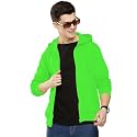 LAZYCHUNKS Regular Fit Men39s Solid Fleece Hoodie