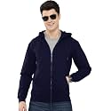 LAZYCHUNKS Regular Fit Men39s Solid Fleece Hoodie