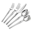 Lazycorner 30 Pcs Silverware Set Flatware Set 18/10 Stainless Steel Utensils Forks and Spoons Mirror Finish Cutlery Set for Restaurant Hotel Party Dishwasher Safe