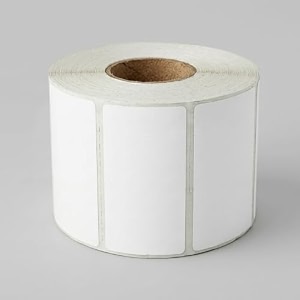 lazywindow top coated direct thermal labels 75x50mm sticker roll