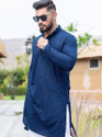 Lazzly Men Printed, Chikan Embroidery Straight Kurta