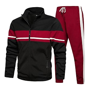 lbl leading the better life men39s sweat suit 2 piece outfit casual contrast sports jogging tracksuits set