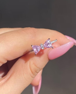LBTK Korean Barbie bow ring stainless Stainless