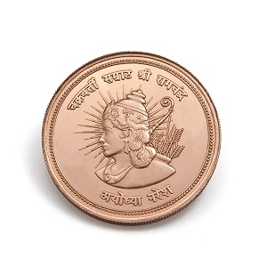 lbv shri ram coin  999 pure bis hallmark  with gangajal amp ayodhya ram janm bhoomi mitti in gift box for pooja festivals corporate birthday gift items