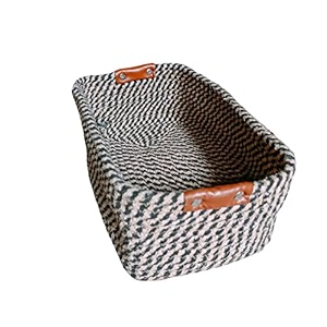 lby cotton storage gift basket cute case for closet packing wedding packaging organizer box jute basket handwoven eco-friendly foldable storage basket bins organizer mix
