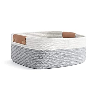 lby storage gift basket cute case for closet packing wedding packaging organizer box jute basket handwoven eco-friendly foldable storage basket bins organizer graywhite