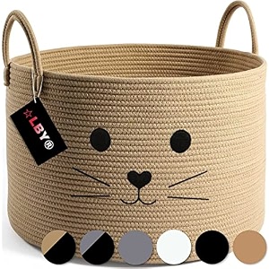 alby woven baskets bins for shelf storage amporganizingcotton rope cube bins decor woven storage bins round storage basket for living room natural