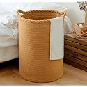 ☆LBY® ute Cotton Storage Gift Basket, cute case for Closet, Packing, Wedding Packaging Organizer Box Jute Basket Handwoven Eco-Friendly Foldable Storage Basket Bins Organizer (light brown 12X15 INCH)