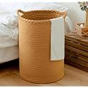 ☆LBY® ute Cotton Storage Gift Basket, cute case for Closet, Packing, Wedding Packaging Organizer Box Jute Basket Handwoven Eco-Friendly Foldable Storage Basket Bins Organizer (LIGHT BROWN 15X20 INCH)