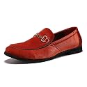 LCQL Men's Luxury Velvet Penny Loafer Shoes Noble Slip-on Suede Loafers Smoking Slippers Plus Size 7-13