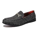LCQL Men's Luxury Velvet Penny Loafer Shoes Noble Slip-on Suede Loafers Smoking Slippers Plus Size 7-13