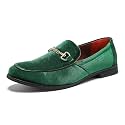 LCQL Men's Luxury Velvet Penny Loafer Shoes Noble Slip-on Suede Loafers Smoking Slippers Plus Size 7-13