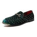 LCQL Men's Luxury Velvet Penny Loafer Shoes Noble Slip-on Suede Loafers Smoking Slippers Plus Size 7-13