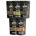 LDF 5 Spices Combo (50 Grams x 5) – Black Pepper, Black Cardamom, Green Cardamom, Cloves & Cinnamon Sticks | Traditional Indian Whole Spice Combo Pack | Khada Masala Pack Perfect for Gifting