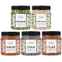 LILA DRY FRUITS Seeds Combo Pack Chia Flax Halim Pumpkin Sunflower Seeds 1kg