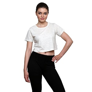 LE BOURGEOIS Women Loose Fit Round Neck
