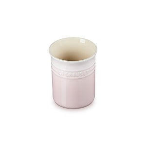 le creuset_classic 1l utensil crock shell pink