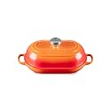 Le Creuset Enameled Cast Iron Oval Bread Oven, 11.5 inch, Flame