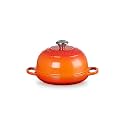 Le Creuset Enameled Cast Iron Round Bread Oven, 9.5 inch, Flame