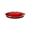 Le Creuset Stoneware Heritage Fish Baker, 1.7 qt., Cerise