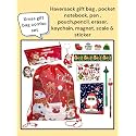 Le Delite Combo Gift Pack of 10 Items Santa Christmas Stationery Set for Kids, Xmas Return Gifts, Stationery Items, Pencil Pouch, Pen, Diary &amp; More