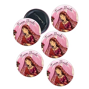 le delite ladke wale ladki wale team groom and team bride glossy finished wedding badges wedding badges propsbatches for family wedding amp reception party