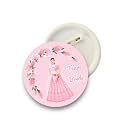 Le Delite Ladke wale Ladki Wale, Team Groom and Team Bride Glossy Finished Wedding Badges| Wedding Badges (Props)|Batches for family Wedding &amp; Reception Party