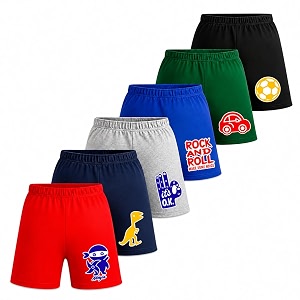 Cotton Printed Kids Shorts for Baby Boys
